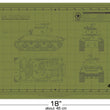 Load image into Gallery viewer, E8 SHERMAN TANK CUTTING MAT FOR SCALE MODELS