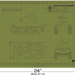 Load image into Gallery viewer, E8 SHERMAN TANK CUTTING MAT FOR SCALE MODELS