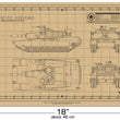 Load image into Gallery viewer, ABRAMS TANK CUTTING MAT FOR SCALE MODELS