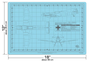 BF-109 CUTTING MAT FOR SCALE MODELS