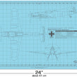 Load image into Gallery viewer, BF-109 CUTTING MAT FOR SCALE MODELS