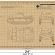 Load image into Gallery viewer, STUG III CUTTING MAT FOR SCALE MODELS