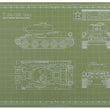 Load image into Gallery viewer, T-34/85 MODEL BUILDER'S CUTTING MAT 18x24 - Tankraft