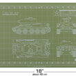 Load image into Gallery viewer, T-34 TANK CUTTING MAT FOR SCALE MODELS