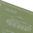 Load image into Gallery viewer, T-34/85 MODEL BUILDER'S CUTTING MAT 18x24 - Tankraft