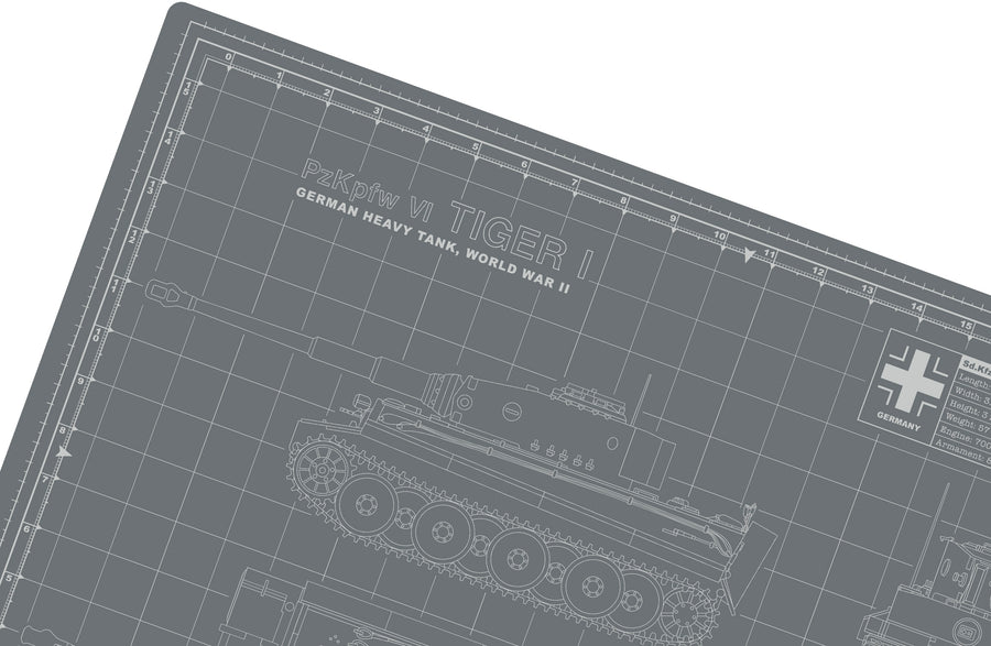 TIGER TANK CUTTING MAT FOR SCALE MODELS