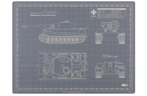 TIGER TANK MODEL BUILDER'S CUTTING MAT 18x24 - Tankraft