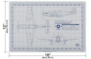 P-51 MUSTANG CUTTING MAT FOR SCALE MODELS