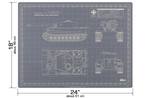 TIGER TANK MODEL BUILDER'S CUTTING MAT 18x24 - Tankraft