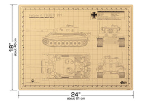 TIGER 131 CUTTING MAT FOR SCALE MODELS