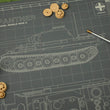 Load image into Gallery viewer, PANTHER TANK MODEL BUILDER&#39;S CUTTING MAT 18x24 - Tankraft
