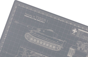 TIGER TANK MODEL BUILDER'S CUTTING MAT 18x24 - Tankraft