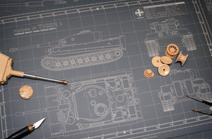 TIGER TANK MODEL BUILDER'S CUTTING MAT 18x24 - Tankraft